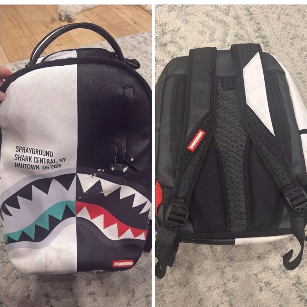 Sprayground Shark Central Inverted Split DLXSV Backpack
